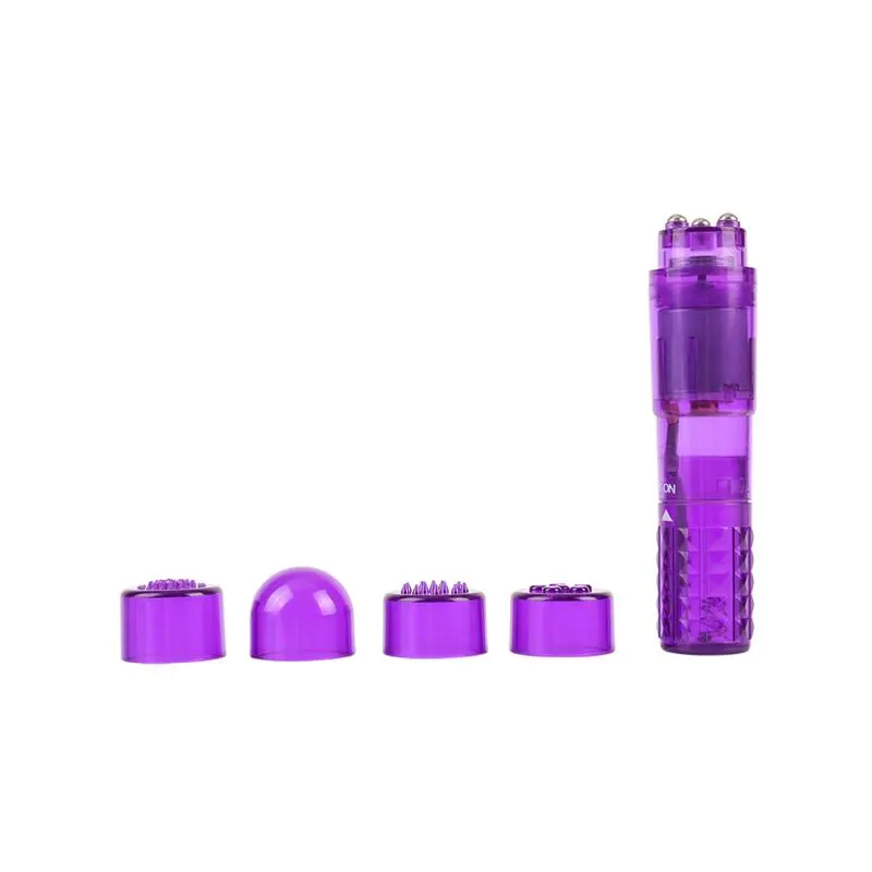 Mini Masajeador 3 Cabezales Purpura · CHISA · Vibradores