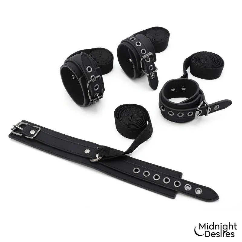 Set Bondage con Esposas, Antifaz y Pluma Estimuladora · MIDNIGHT DESIRES · Accesorios y Sets — photo 5