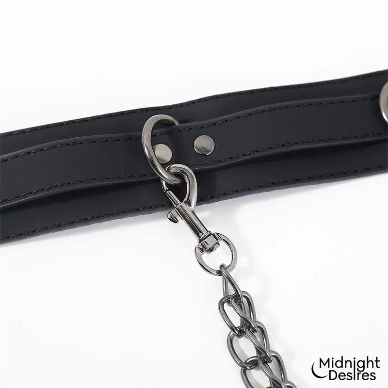 Collar con Esposas para Tobillos con Cadena · MIDNIGHT DESIRES · Accesorios BDSM y Fetish — Foto 6