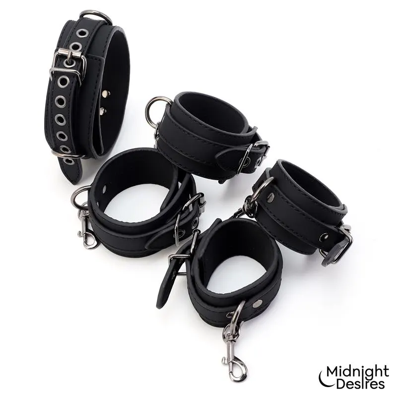 Set de Restricciones con Collar y Esposas · MIDNIGHT DESIRES · Esposas y Ataduras — photo 4