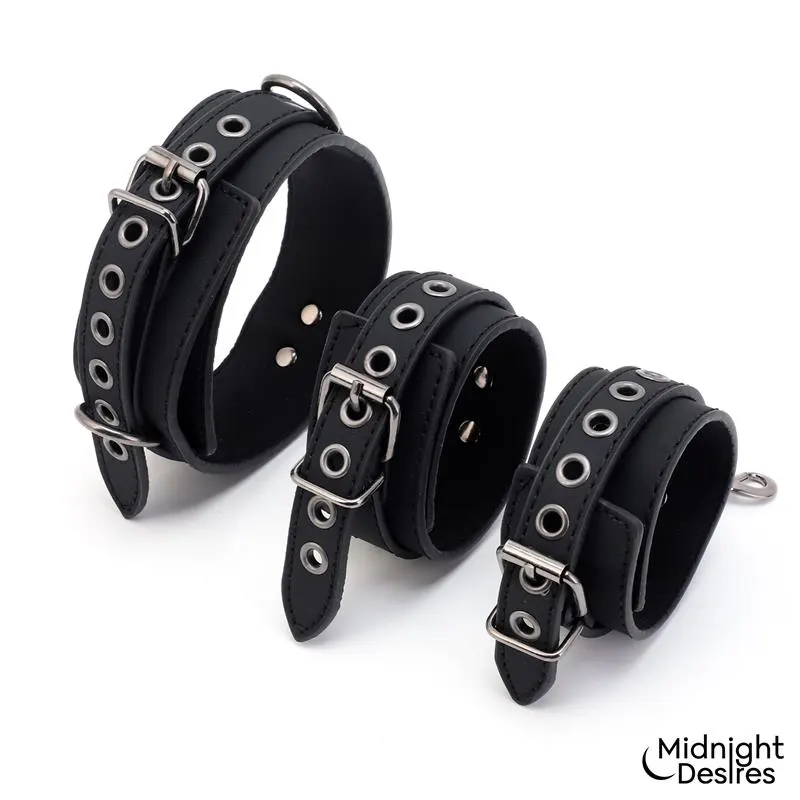 Set de Restricciones con Collar y Esposas · MIDNIGHT DESIRES · Esposas y Ataduras — photo 5
