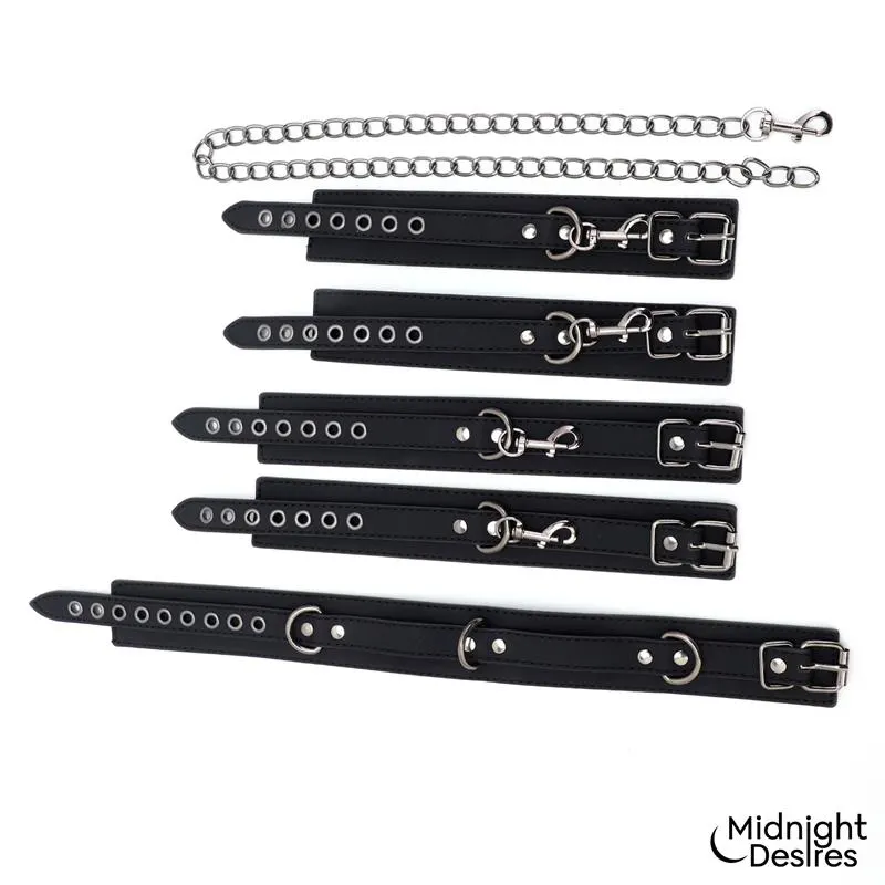 Set de Restricciones con Collar y Esposas · MIDNIGHT DESIRES · Esposas y Ataduras — photo 6