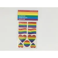 Hoja Tatuajes Temporales Bandera LGBT+ · DIVERTY SEX · Línea LGBT+