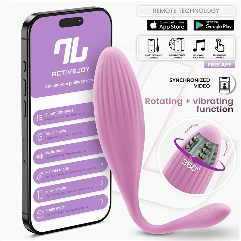 Huevo Vibrador con Bolas Internas con Rotación y APP USB · INTOYOU APP SERIES · Huevos y Balas Vibradoras