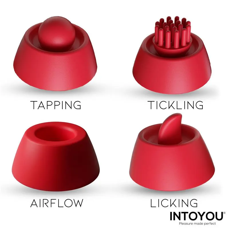 Beeny Estimulador con 4 Cabezales, Succión, Tapping, Tickling y Licking · INTOYOU · Estimuladores de Clítoris — Foto 6