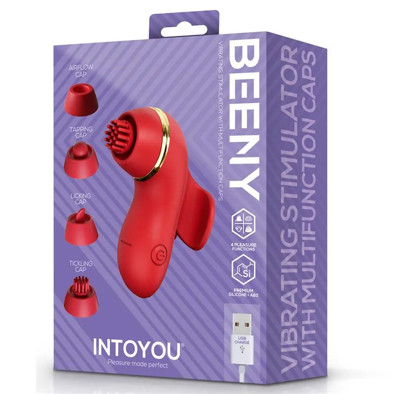 Beeny Estimulador con 4 Cabezales, Succión, Tapping, Tickling y Licking · INTOYOU · Estimuladores de Clítoris — Foto 9
