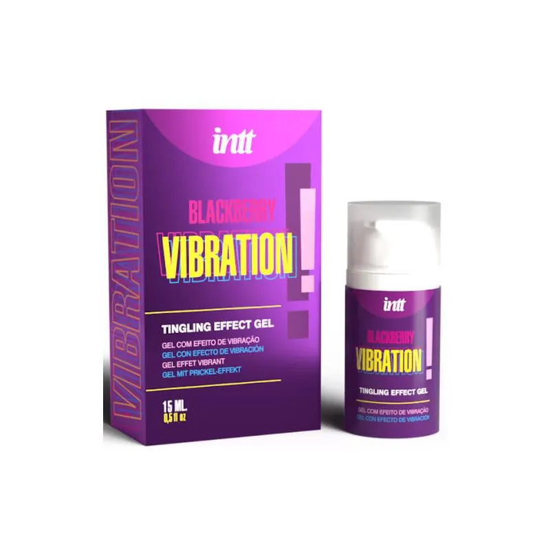 Gel Vibrador Líquido Sabor Mora 15 ml · INTT · Potenciadores y Retardantes
