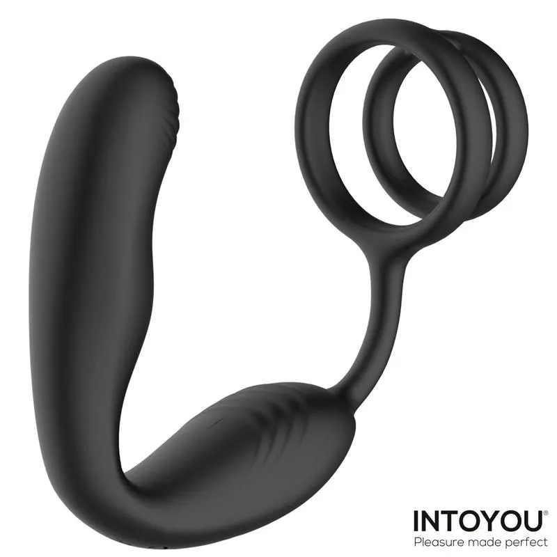 Bruce Masajeador Prostático 360º y Doble Anillo con Vibración · INTOYOU · Anal — Foto 5