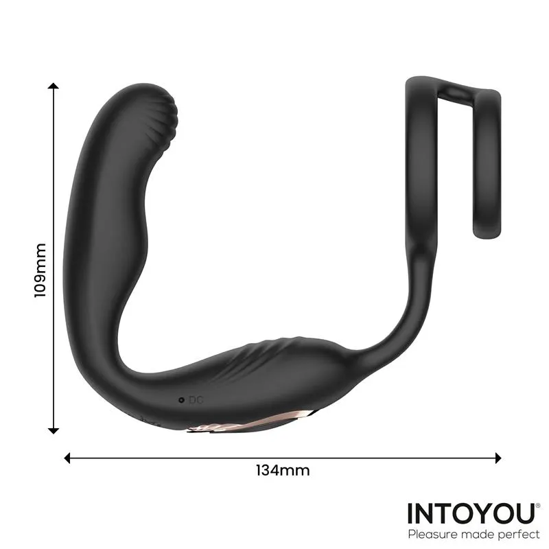 Bruce Masajeador Prostático 360º y Doble Anillo con Vibración · INTOYOU · Anal — Foto 8