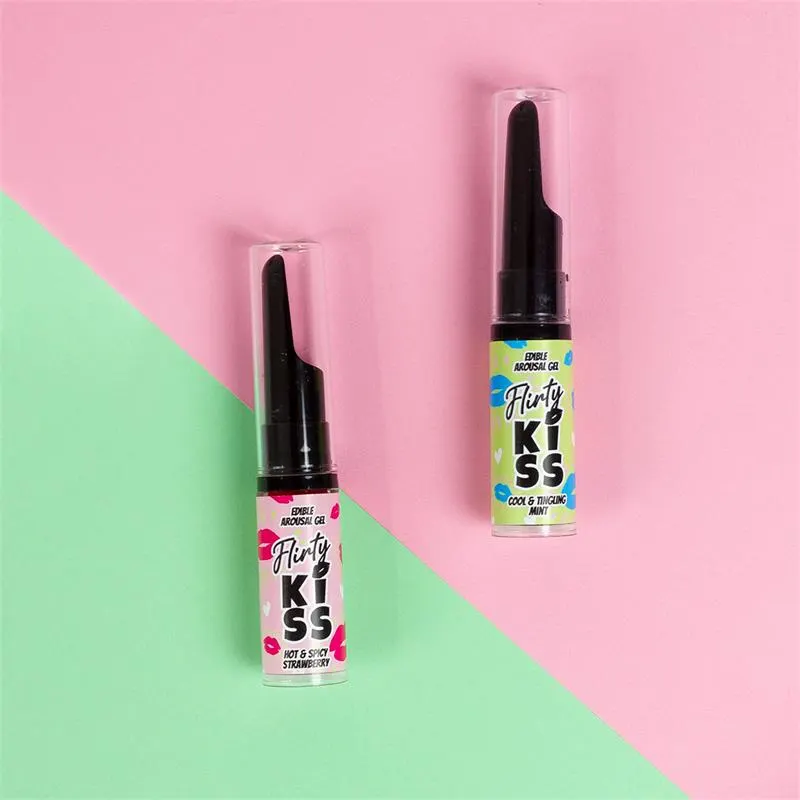 Flirty Kiss Geles para Sexo Oral Fresa y Menta 2x8gr · SECRET PLAY · Lubricantes — Foto 2