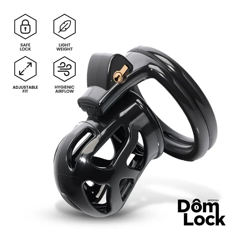 Block Jaula para el Pene con Candado Interno · DOMLOCK · Castidad — Foto 2