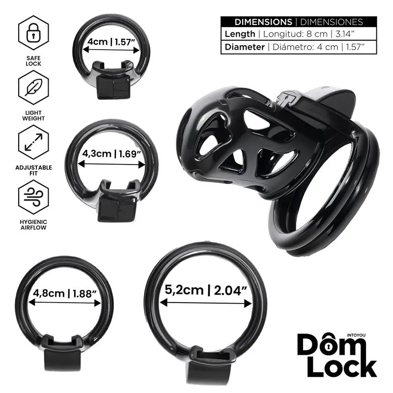 Block Jaula para el Pene con Candado Interno · DOMLOCK · Castidad — Foto 3