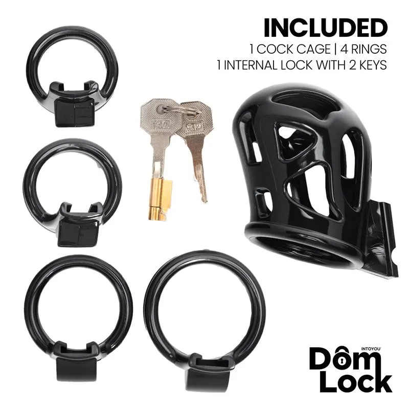 Block Jaula para el Pene con Candado Interno · DOMLOCK · Castidad — Foto 4