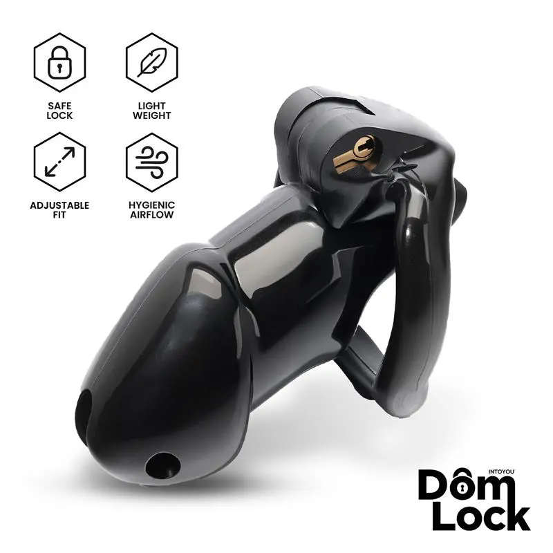 Guard Jaula para el Pene con Candado Interno Talla M · DOMLOCK · Castidad — Foto 2