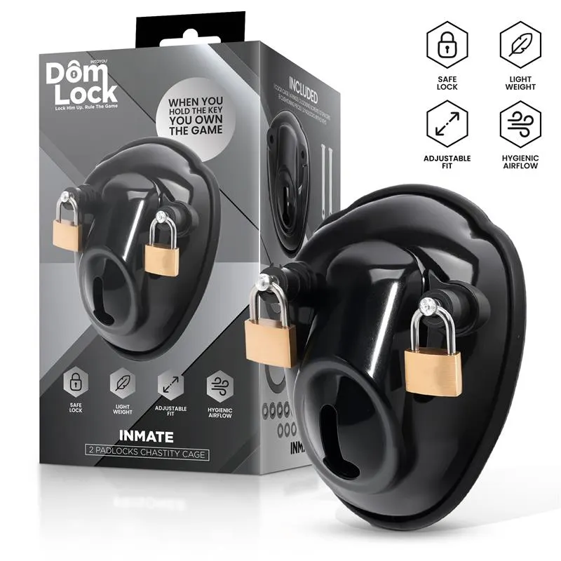 Inmate Jaula para el Pene con Espaciadores · DOMLOCK · Castidad