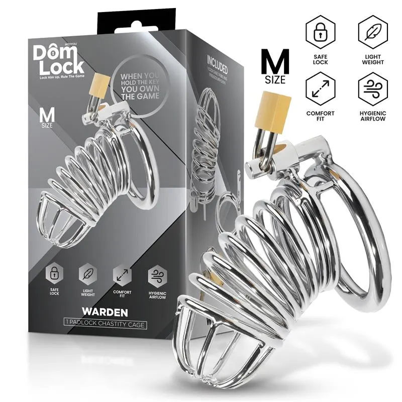 Warden Jaula para el Pene Talla M · DOMLOCK · Castidad