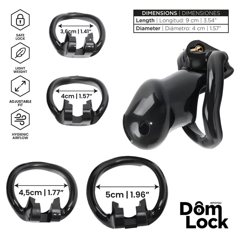 Guard Jaula para el Pene con Candado Interno Talla S · DOMLOCK · Castidad — Foto 3