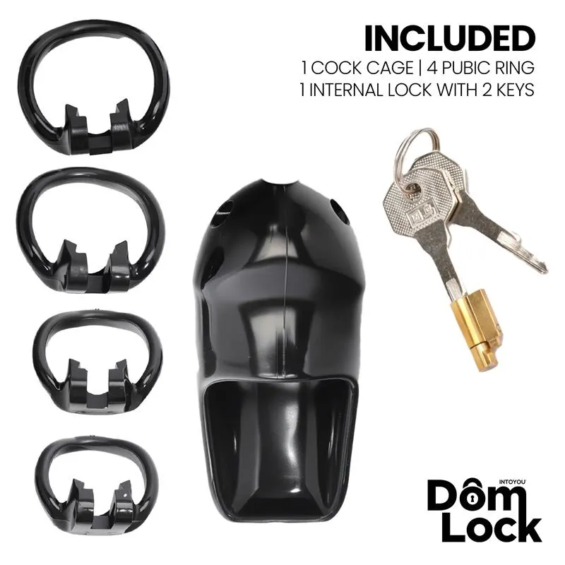 Guard Jaula para el Pene con Candado Interno Talla S · DOMLOCK · Castidad — Foto 4
