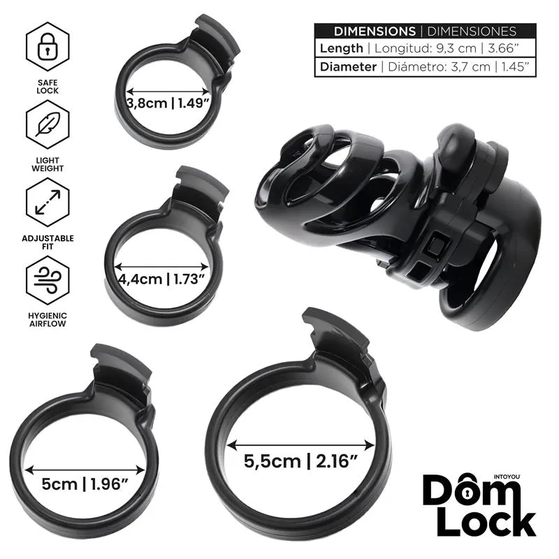 Detention Jaula para el Pene con Accesorio para Prince Albert · DOMLOCK · Castidad — photo 4