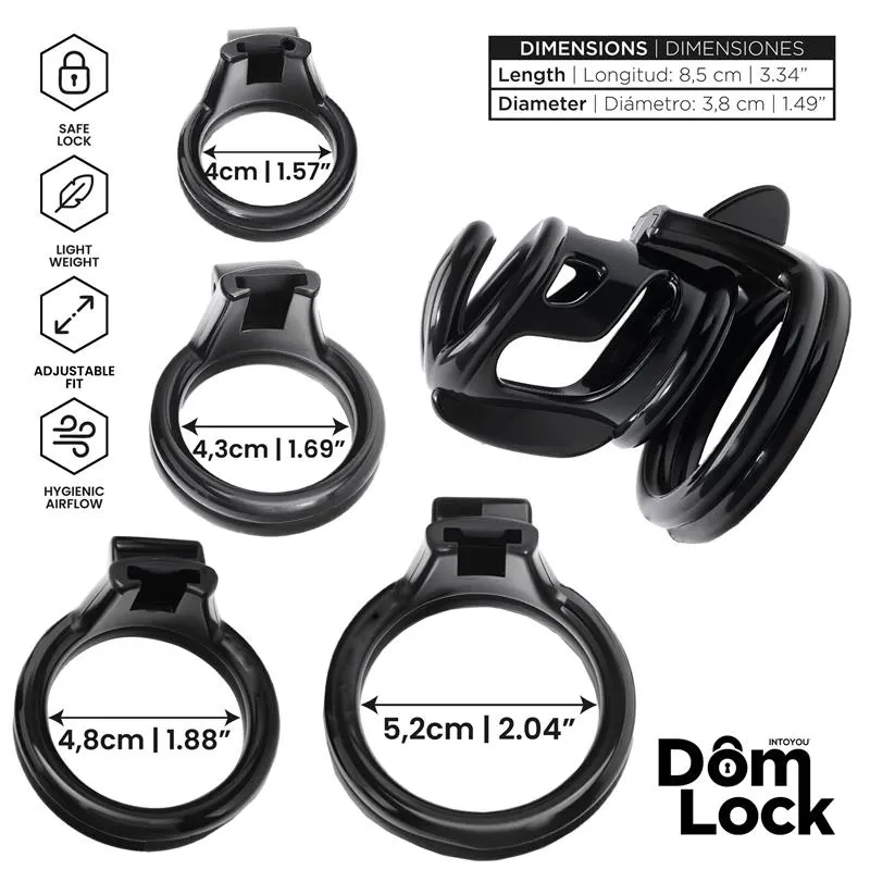 Bars Jaula para el Pene con Candado Interno · DOMLOCK · Castidad — Foto 3