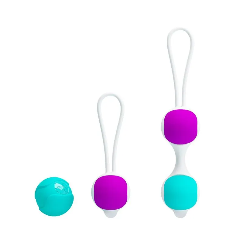 Bolas Kegel Orgasmic Balls Rosa y Azul · PRETTYLOVE · Accesorios y Sets — photo 2