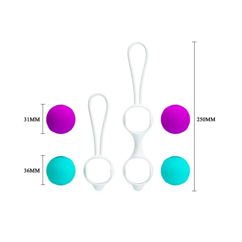 Bolas Kegel Orgasmic Balls Rosa y Azul · PRETTYLOVE · Accesorios y Sets — photo 5