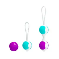 Bolas Kegel Orgasmic Balls Rosa y Azul · PRETTYLOVE · Accesorios y Sets