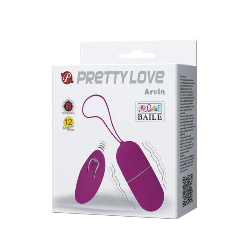 Huevo Vibrador Arvin Color Púrpura · PRETTYLOVE · Estimuladores de Clítoris — Foto 7