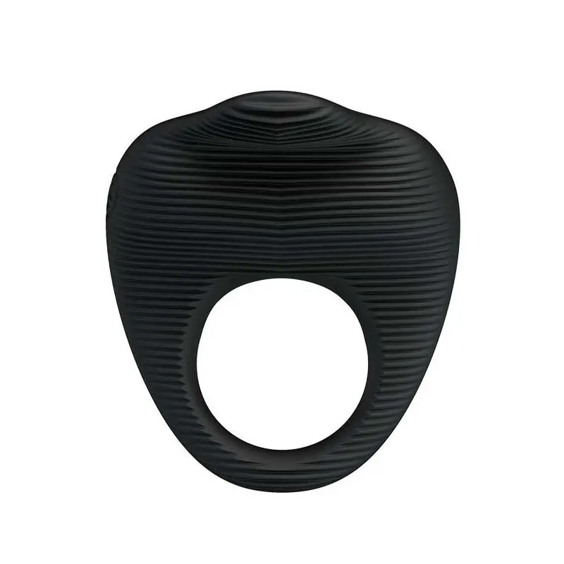 Anillo Vibrador Thimble Negro · PRETTYLOVE · Anillos para el Pene — photo 2