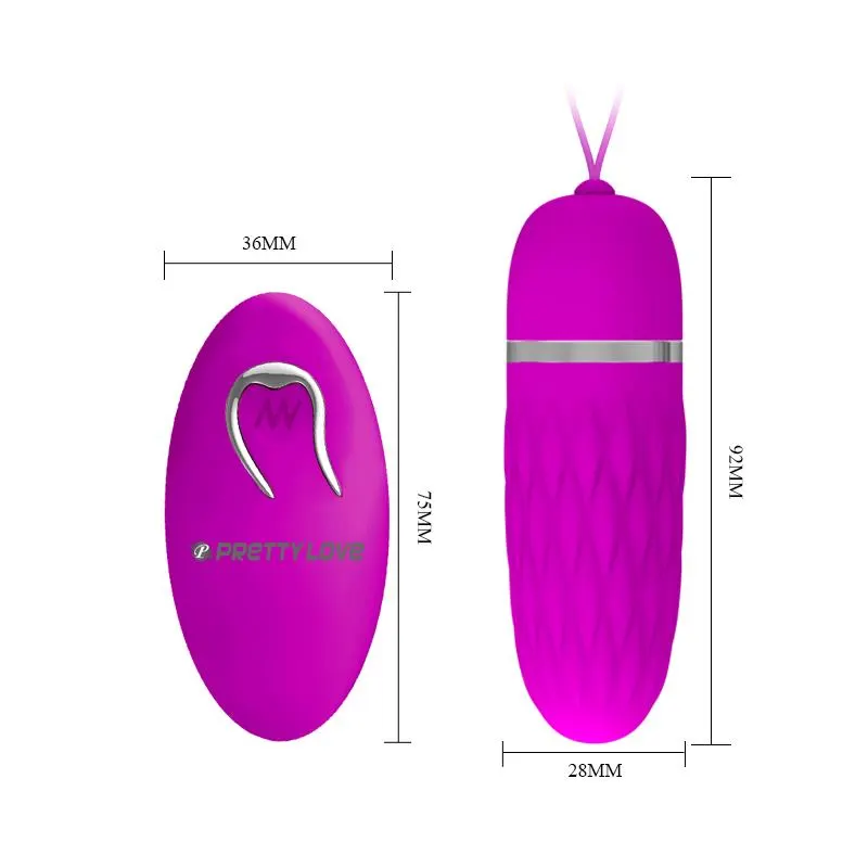 Huevo Vibrador Dawn Color Púrpura · PRETTYLOVE · Estimuladores de Clítoris — Foto 7