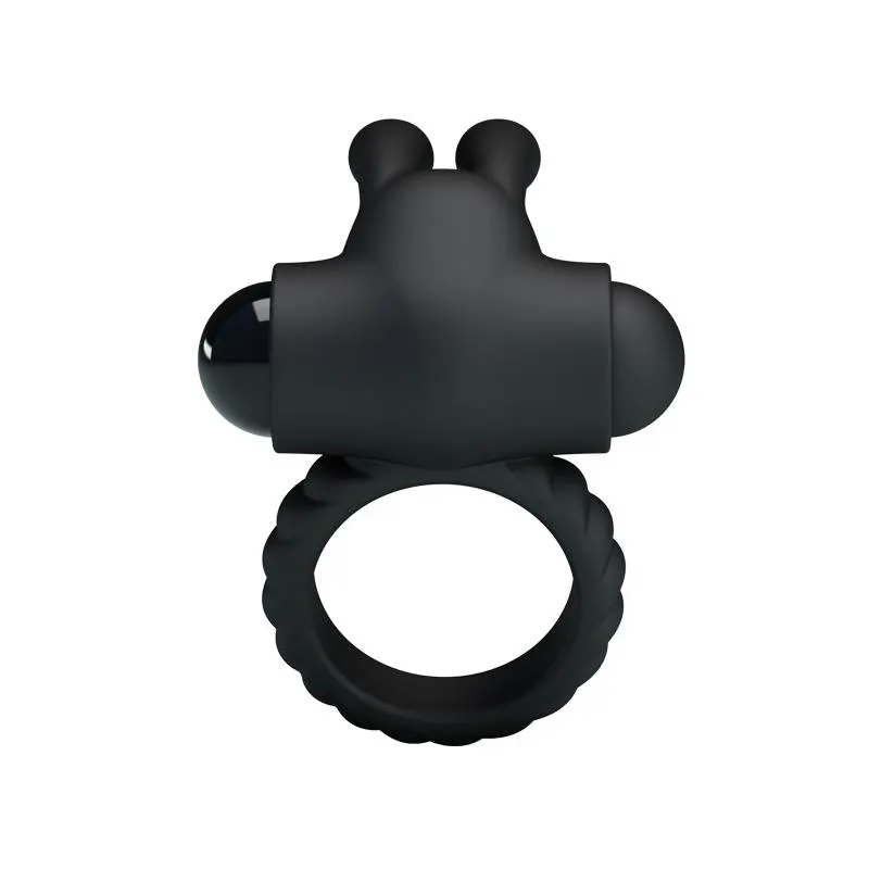 Anillo Vibrador Eudora Color Negro · PRETTYLOVE · Anillos para el Pene — photo 3