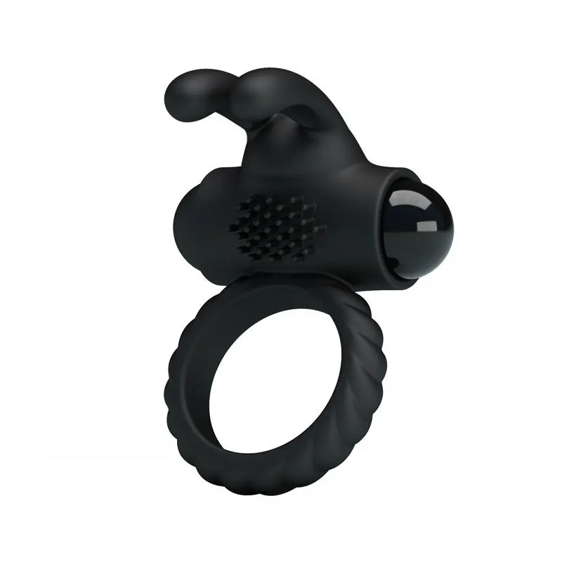 Anillo Vibrador Eudora Color Negro · PRETTYLOVE · Anillos para el Pene
