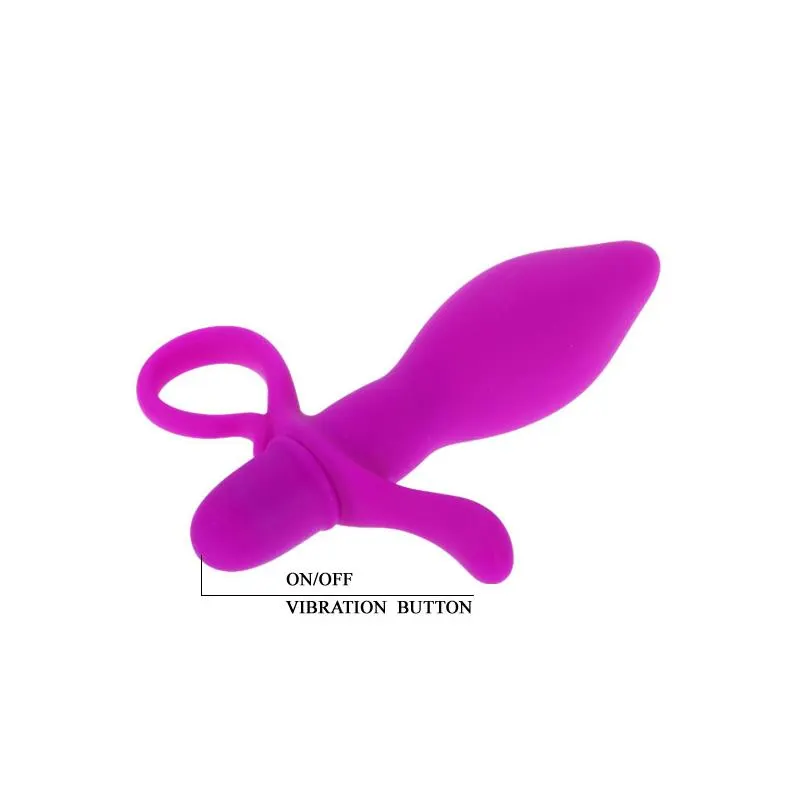 Plug Anal con Vibración Taylor Color Púrpura · PRETTYLOVE · Anal — Foto 6