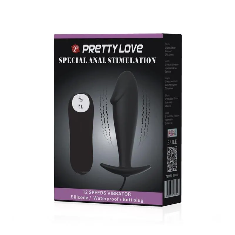 Plug Anal Negro con Mando · PRETTYLOVE · Anal — Foto 9