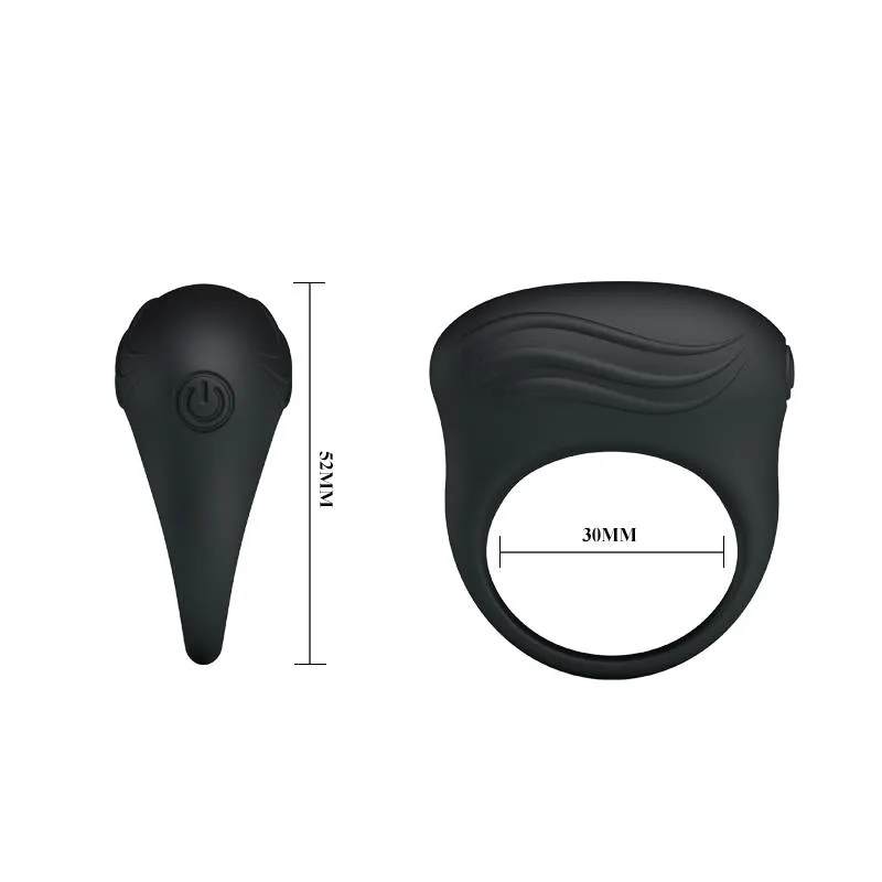 Anillo Vibrador Bertram Color Negro · PRETTYLOVE · Accesorios y Sets — Foto 5