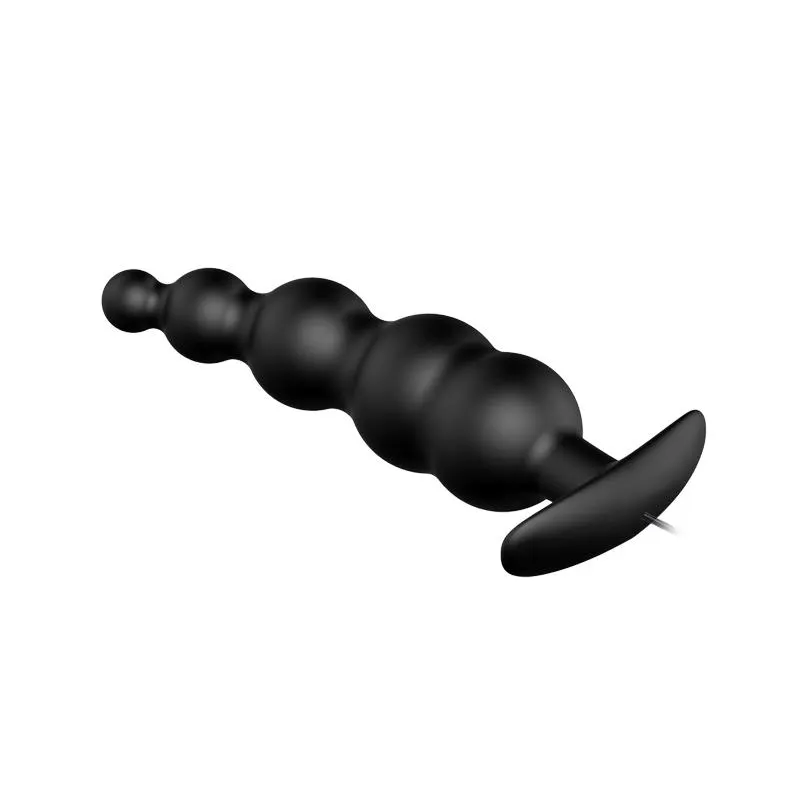 Vibrador Anal Burbujas Negro con Control Remo cl70 · PRETTYLOVE · Anal — Foto 3
