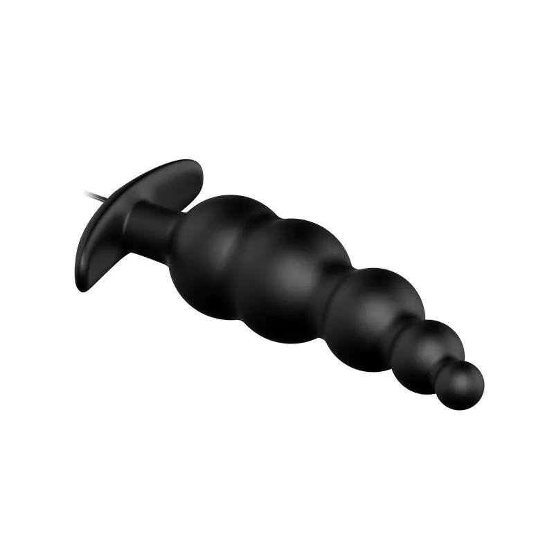 Vibrador Anal Burbujas Negro con Control Remo cl70 · PRETTYLOVE · Anal — Foto 4
