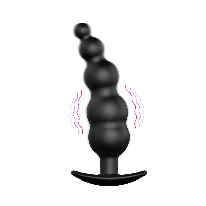 Vibrador Anal Burbujas Negro con Control Remo cl70 · PRETTYLOVE · Anal — Foto 5