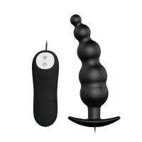 Vibrador Anal Burbujas Negro con Control Remo cl70 · PRETTYLOVE · Anal