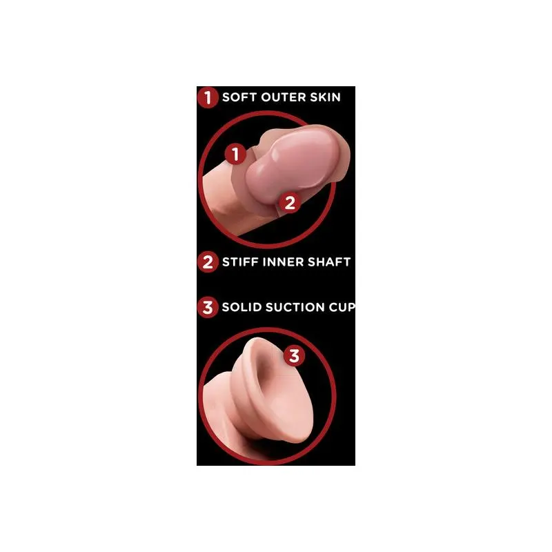 Dildo Triple Densidad Testiculos Oscilantes 8 · KING COCK · Dildos — Foto 5