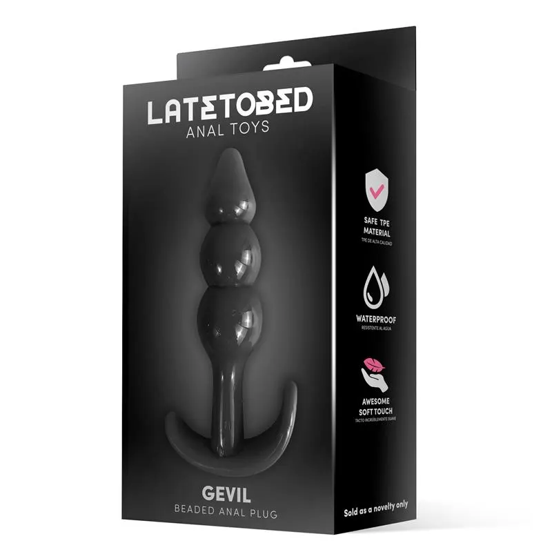 Gevil Plug Anal en Ancla Negro · LATETOBED · Anal — Foto 2