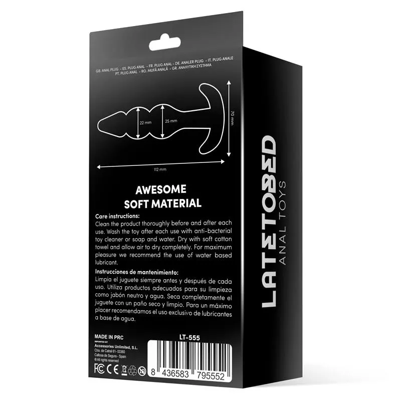 Gevil Plug Anal en Ancla Negro · LATETOBED · Anal — Foto 3