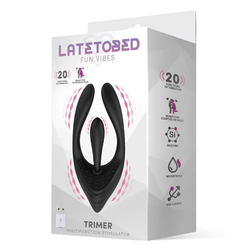 Trimer Estimulador 3 Motores Flexible USB Silicona · LATETOBED · Estimuladores de Clítoris — Foto 3