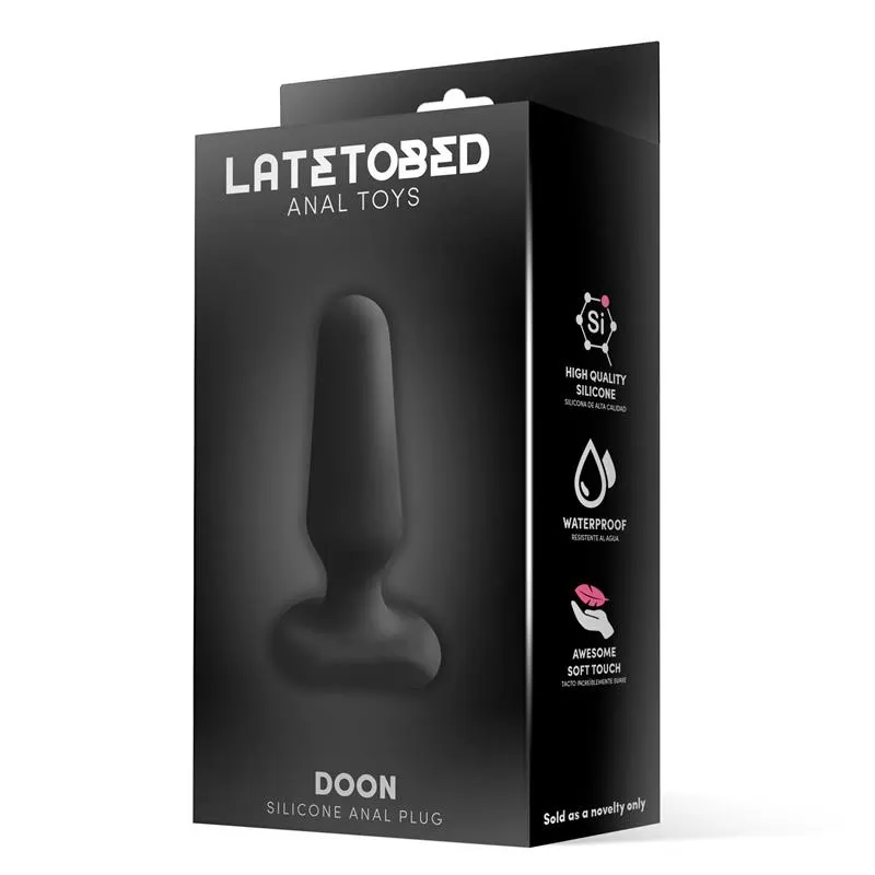 Doon Plug Anal de Silicona Negro · LATETOBED · Anal — photo 2