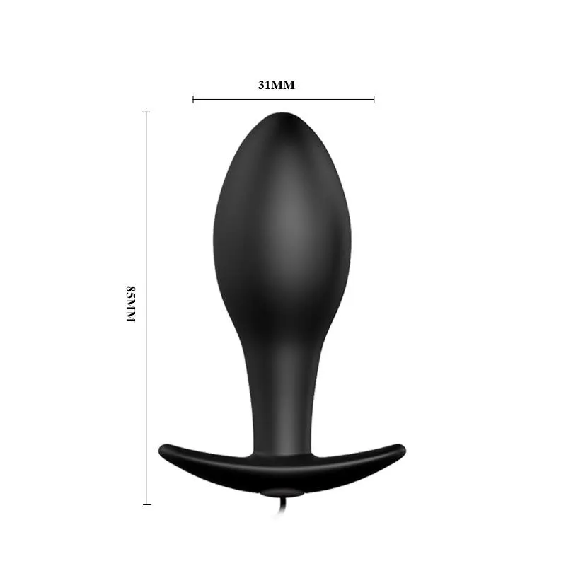 Plug Anal Negro Forma Ancla con Control Remoto · PRETTYLOVE · Anal — Foto 5