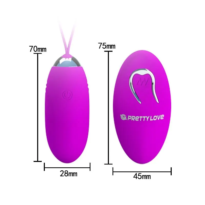 Huevo Vibrador Control Remoto Jenny · PRETTYLOVE · Huevos y Balas Vibradoras — photo 4