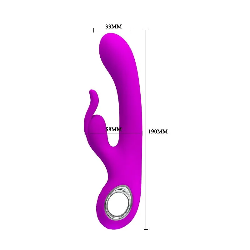 Vibrador Hot Rabbit Púrpura · PRETTYLOVE · Vibradores — photo 4