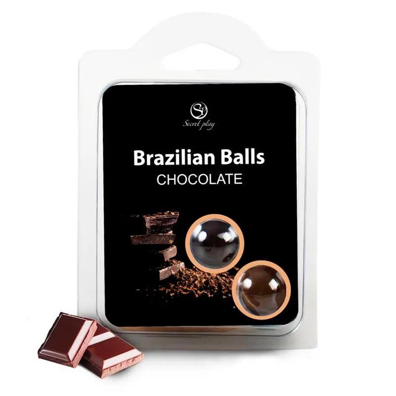 Set 2 Brazilian Balls Aroma a Chocolate · SECRET PLAY · Cuidado Íntimo y Masaje