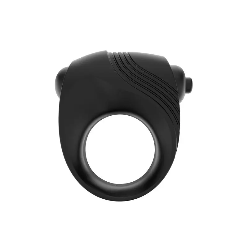 Romeri Anillo + Bala Vibradora Silicona Negro · LATETOBED · Anillos para el Pene — foto 4