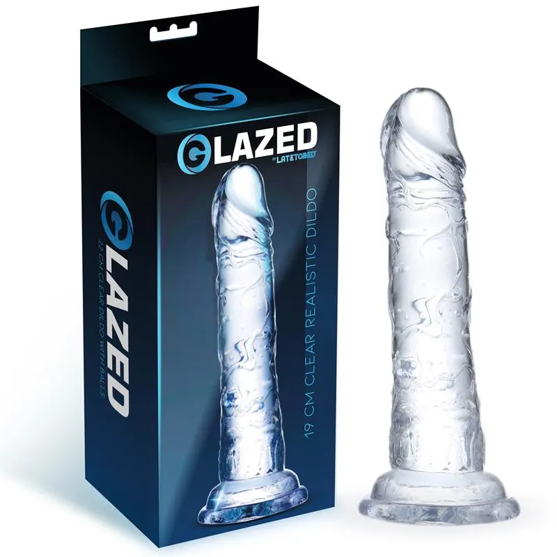 Dildo Realista Material Cristalino 19 cm · GLAZED · Dildos